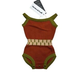 Misha And Puff Rust and Olive One Piece